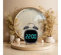 Sveglia Display LED con Design a Doppia Campana Combina Funzionalità con Stile