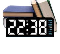 Sveglia, Display Moderno della Temperatura e Data Alimentato a Batterie, Sveglia Digitale per Camera da Letto, per Interni Casa Camera da Letto Soggiorno Ufficio Appartamento