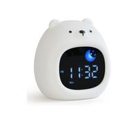 Sveglia educativa per bambini, sveglia per l'apprendimento del sonno, con visualizzazione della luna e del sole, con luce notturna a colori RGB