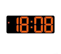 Sveglia elettronica con ampio display colorato e funzione di controllo vocale per camera da letto, scrivania, mensola, decorazione moderna per la casa, articolo che mostra ora, temperatura, calendario