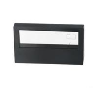 Sveglia elettronica con termoigrometro con display meteo, per uso interno, tiene traccia della temperatura e dell'umidità per mantenere condizioni confortevoli (nero)