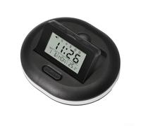 Sveglia intelligente a LED con vibrazione, sveglia vibrante per chi dorme pesante e non udenti, timer per conto alla rovescia (nero)