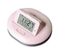 Sveglia intelligente a LED con vibrazione, sveglia vibrante per chi dorme pesante e non udenti, timer per conto alla rovescia (rosa)