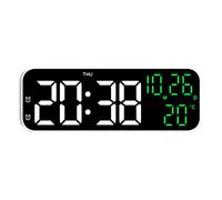 Sveglia LED multiset grande display dal design intelligente a nove pollici
