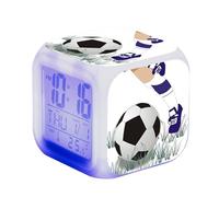 Sveglia LED per adolescenti - Sveglia LED che cambia colore | Orologio da tavolo quadrato con luce per regalo di Natale, grazioso orologio da tavolo per soggiorno