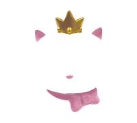 Lexibook Sveglia digitale Gattino luminoso RL800KT Luce notturna Snooze per bambini Bianco/Rosa