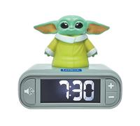 Lexibook, Star Wars, Sveglia - Luce Notturna Grogu con Effetti sonori, Verde, RL800SW
