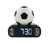 LEXIBOOK Digital Alarm Night Light Snooze, Clock, Luminous Soccer Ball, Black co