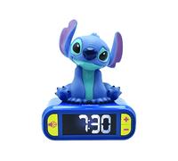 Lexibook, Disney, Stitch Nightlight alarm clock, Sounds and Melodies, LCD Backli