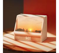 Sveglia Luce con Simulazione ,Multiple Suoni Naturali,Lampada da Notte Regolabile ,2025 Upgrade Wake-up Light,Bluetooth Speaker Lamp ,Dimmable Clock for Adults Kids [Classe di efficienza energetica G]