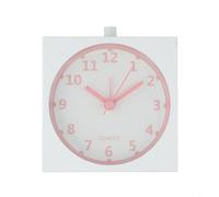 Sveglia moderna da 10 cm con movimento silenzioso e luce notturna, perfetta aggiunta alla tua camera da letto o ufficio (rosa)