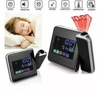 SVEGLIA OROLOGIO PROIEZIONE DIGITALE DATA ORA E TEMPERATURA DISPLAY A LED