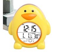 Sveglia per bambini, simpatico orologio digitale | Orologio da tavolo a forma di cartone animato a forma di - Sveglia per camera da con calendario perpetuo e display della temperatura per chi ha il so