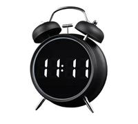 Sveglia Per Camera Da , Compagna Per Una Notte Tranquilla, 1 Pezzo, Decorazione A Campana Doppia Con Luce Morbida E Silenziosa, Sveglia Digitale Vintage, Posizionamento Versatile, Per Bambini Stu