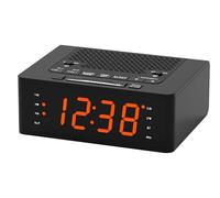 Sveglia per camera da letto con radio FM, Bluetooth, display LED dimmerabile, timer di spegnimento, doppia sveglia con pulsante ON/OFF, orologio da comodino per adulti, anziani, bambini iTOMA 515