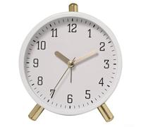 Sveglia per la cameretta dei bambini, design semplice, compatta e facile da usare, colore: bianco