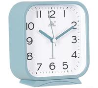 Sveglia portatile con movimento dei secondi di salto per un orario accurato, dimensioni compatte per comodino, scrivania o mensola (verde)