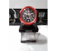 Seven Sveglia pallone da calcio A.C.MILAN al quarzo con movimento continuo, Prodotto ufficiale, Calcio, Idea regalo bambini e adulti