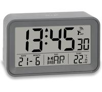 Sveglia Radio-Controllata Da Comodino Digitale Con Luce | Display Della Temperat