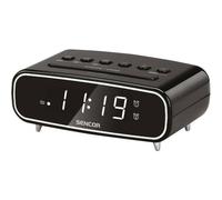 Sveglia Radio Sencor SRC 2600 B PLL Doppia Allarme LED Regolabile