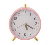Sveglia silenziosa per bambini, design semplice, con display trasparente, promuove la responsabilità nella gestione del tempo (rosa)