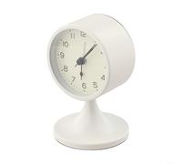 Sveglia vintage silenziosa per dormire tranquillo e studiare lancette luminose per una facile lettura di notte (bianco)