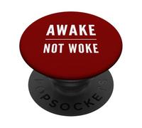 Svegliati Non Svegliati Libera Discorso Censura politica Anti Woke PopSockets PopGrip Adesivo