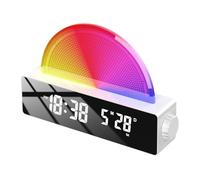 Sveglie all'alba, orologio sveglia all'alba, altoparlante sveglia con luce sveglia - sveglia per camera da letto, macchina del suono, multicolore per persone che dormono molto