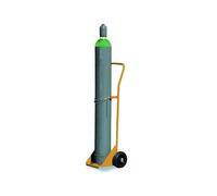 Svelt Carrello Porta Bombola da 40 Litri in Acciaio Verniciato - Professionale, Portata 200 Kg, Ruote Piene ø 200 mm, Maniglione Integrato e Catenella di Sicurezza per Fissaggio