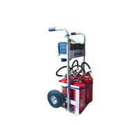 Svelt Carrello Professionale in Alluminio 2 Ruote Piene per Trasporto Estintori, Bombole e Oggetti Simili Portata 100kg