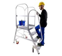 Svelt Palco SPALCO207 - Scala a Palco con Corrimano - 7 Gradini UNI EN131