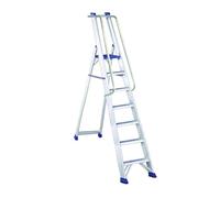 Svelt Scala Alluminio 7 gradini, Professionale, Ultra Resistente con Corrimano e Guardacorpo