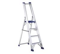 Svelt Scala Alluminio Ultra Resistente con Ampia Piattaforma e Piedini Antisdrucciolo (4 Gradini)