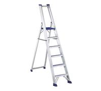 Svelt Scala Alluminio Ultra Resistente con Ampia Piattaforma e Piedini Antisdrucciolo, Regina 6 gradini