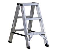 Svelt Scala Professionale in Alluminio a doppia Salita con 3 gradini piani rivettati ai montanti, Portata 150 kg