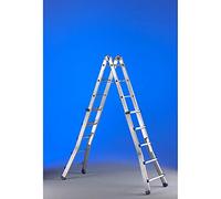 Svelt Scala Telescopica in Alluminio Professionale, Multiposizione, Scalissima Plus 12+12 gradini