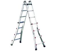 Scala in Alluminio Telescopica SVELT Trasformabile Rinforzata SCALISSIMA