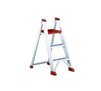 Svelt Sgabello Professionale a Gradini in Alluminio - 3 Gradini, Piattaforma Antiscivolo e Piedini Antisdrucciolo, Portata 150kg