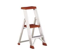 Svelt Sgabello Professionale in Alluminio 2 Gradini con Guarda-Corpo e Vaschetta Portaoggetti - Portata 150kg