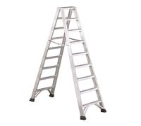 Svelt Svelt Scala Professionale a Doppia Salita in Alluminio - 9 Gradini Antisdrucciolo 8 cm, Rinforzi e Cerniere in Acciaio, Tamponi Maggiorati - Certificata EN131