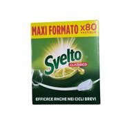 SVELTO CLASSICO Efficace nei cicli Brevi -Pastiglie Lavastoviglie 80 tab