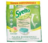 SVELTO POWERED BY NATURE Agrumi - Capsule Lavastoviglie Pastiglie 180Tabs