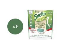 SVELTO POWERED BY NATURE Igienizzante -Capsule Lavastoviglie Pastiglie 135 tab