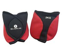 Sveltus Braccialetti con Pesi Tasselli - 2 kg Unisex Adulto, Rosso