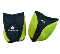 Sveltus Bracelets lestés chevilles-1 kg, Bracciali appesi Caviglie Unisex-Adulto, Giallo, Taglia Unica