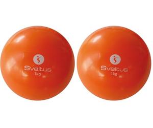 Sveltus Palla zavorrata arancione 1 kg (Confezione da 2)
