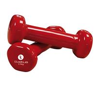 Sveltus-Set di 2 manubri da 500 g, Colore: Rosso