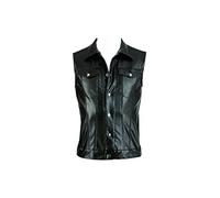 Svenjoyment imitazione cuoio da uomo gilet M
