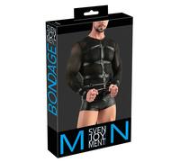 Maglia maschile manica lunga con anelli e catene Svenjoyment (nera) - M