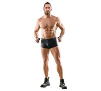 Svenjoyment - slip da uomo con apertura sul retro e manette (nero) - XL